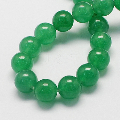 Natural White Jade Bead Strands G-R165-12mm-14-1