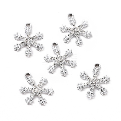 Alloy Crystal Rhinestone Pendants ALRI-C008-20P-1