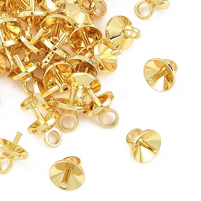 SHEGRACE Brass Cup Pearl Peg Bails Pin Pendants XGRQ1R468-348G-1