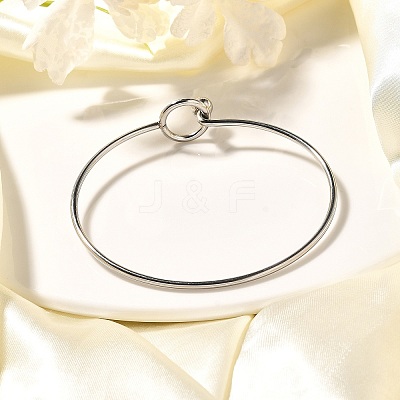 Tarnish Resistant 304 Stainless Steel Bangle BJEW-H530-01P-1