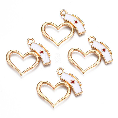 Alloy Enamel Pendants ENAM-Q443-003-RS-1
