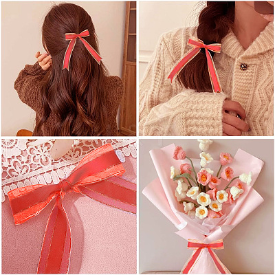 1Roll Solid Color Organza Ribbons ORIB-CY0001-02E-1