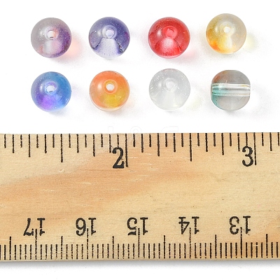 120Pcs 8 Colors Glass Beads GLAA-FS0001-42-1