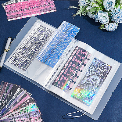 26 Pages Rectangle Plastic Card Storage Albums AJEW-WH0348-29B-1