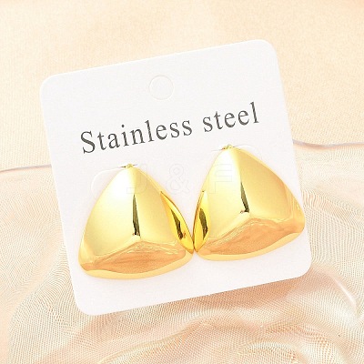 304 Stainless Steel Stud Earrings for Women LS-EJEW-A125-70G-1