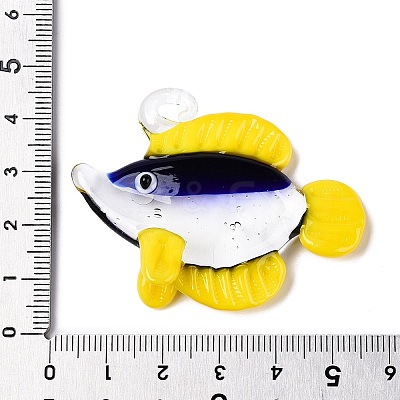 Handmade Lampwork Pendants LAMP-N024-34A-1