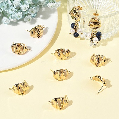 SHEGRACE Brass Stud Earring Findings XGRQ64124-870G-1