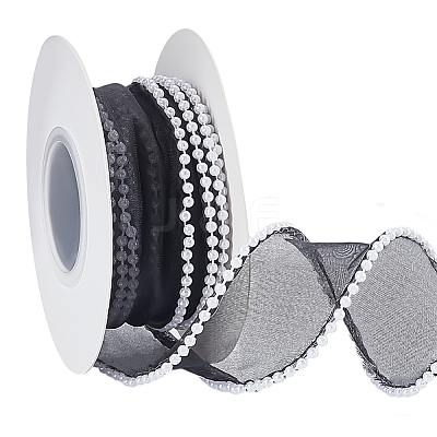 Polyester Lace Trim OCOR-WH0111-63A-1