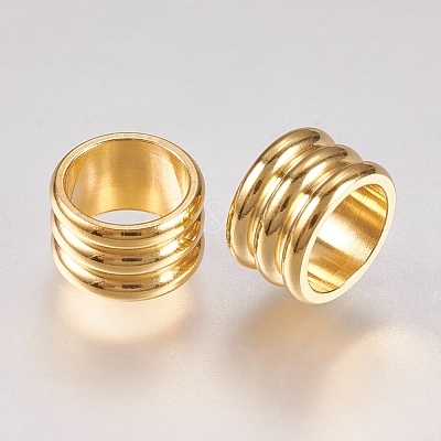 201 Stainless Steel Beads STAS-G173-01G-B-1