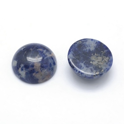 Natural Sodalite Cabochons G-P393-R45-4MM-1