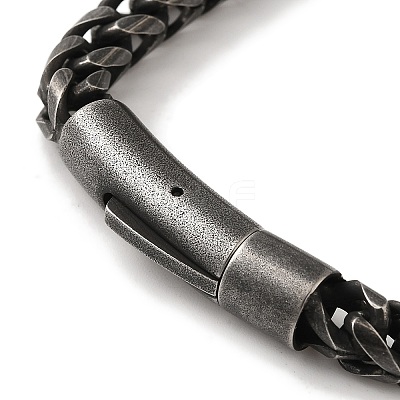 316 Surgical Stainless Steel Wheat Chain Bracelets BJEW-Q349-03B-02-1