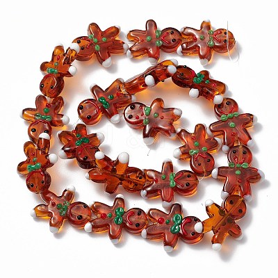 Handmade Lampwork Beads Strands LAMP-N021-025-1