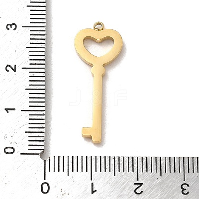 304 Stainless Steel Rhinestone Pendants STAS-L022-302G-1