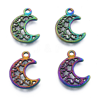 Ion Plating(IP) 201 Stainless Steel Pendants STAS-N098-224M-1