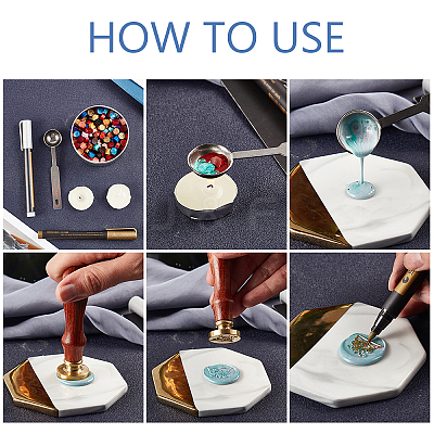 Wax Seal Stamp Set TOOL-WH0019-82D-1
