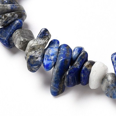 Chip Natural Gemstone Beaded Stretch Bracelets Sets X-BJEW-JB05700-1