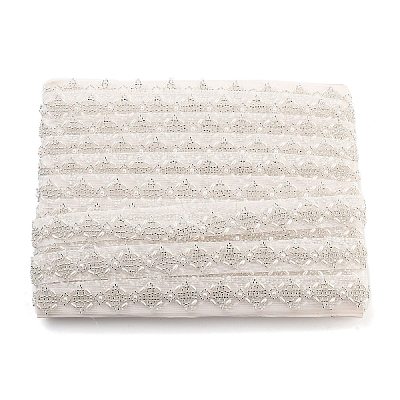 Polyester Flower Lace Trims OCOR-A007-09-1
