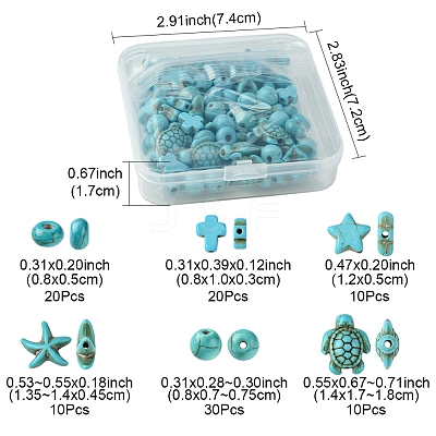 Synthetic Turquoise Beads Set G-FS0005-82-1