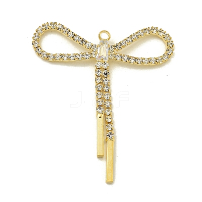 Brass Rhinestone Pendants KK-I715-14G-01-1