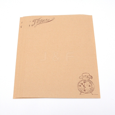 Kraft Paper Letter Paper DIY-WH0204-56-1