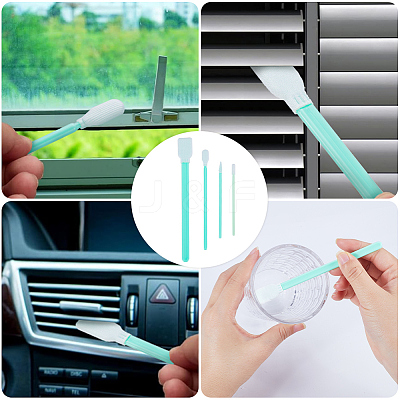 100Pcs 4 Style Foam Cleaning Swab Sticks for Lab MRMJ-GF0001-48-1