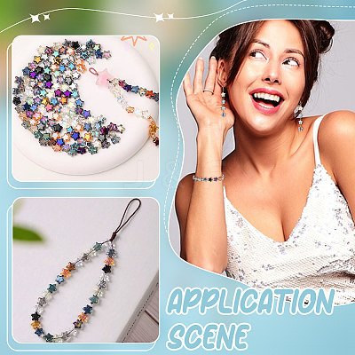 200Pcs 10 Colors Electroplate Transparent Glass Beads GLAA-GA0002-25-1
