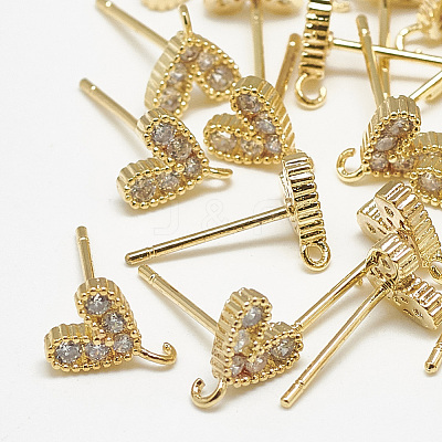 Brass Ear Studs X-KK-S347-146-1