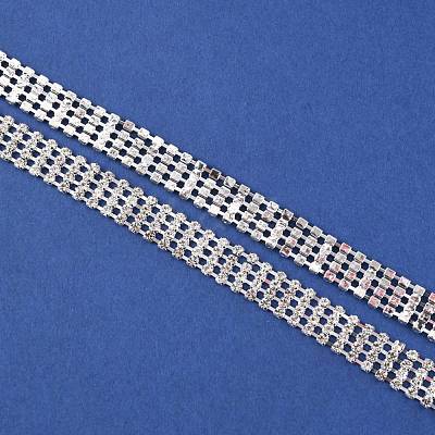 Brass Rhinestone Strass Chains CHC-WH0013-02S-1