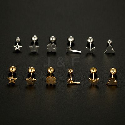 Star 316L Surgical Stainless Steel Cartilage Earrings FS-WG6A06F-08-1
