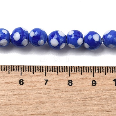 Handmade Lampwork Beads LAMP-D002-8mm-01H-1