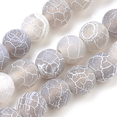 Natural Weathered Agate Beads Strands G-S259-05E-10mm-1