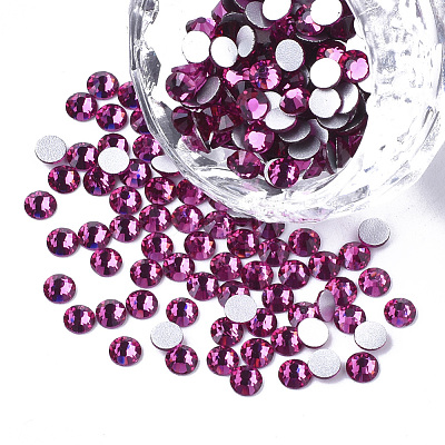 Glass Rhinestone Flat Back Cabochons RGLA-S002-04SS-26-1