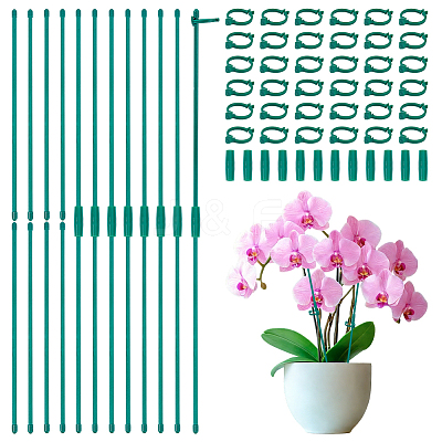 80Pcs Plastic Gardening Support Single Pole Buckle AJEW-DC0004-25-1
