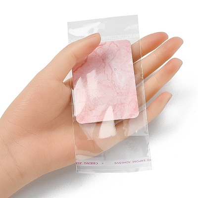 60Pcs 6 Colors Paper Jewelry Display Cards CON-YW0001-38-1