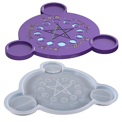 Moon Phase & Star DIY Silicone Candle Holder Molds SIMO-PW0015-49-1