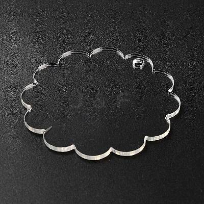 Transparent Acrylic Blank Pendants LS-TACR-Z003-01C-1