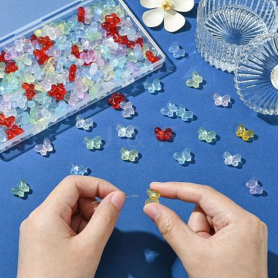200Pcs Transparent Acrylic Beads OACR-CJ0002-07-1