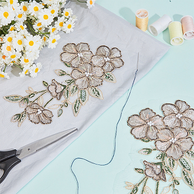 2Pcs Flower Clothing Patches DIY-GF0012-86A-1