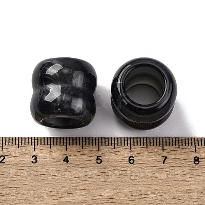 Two Tone Opaque Acrylic Beads OACR-Z025-01C-1