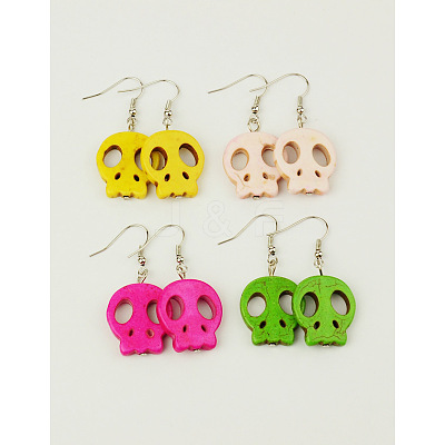 Fashion Earrings For Halloween EJEW-JE00285-1