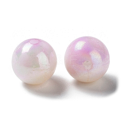 Two Tone Opaque Acrylic Beads SACR-P024-01B-W12-1