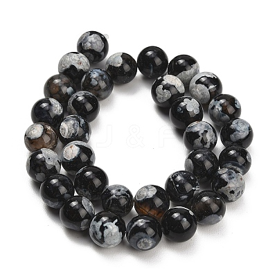 Natural Fire Crackle Agate(Dyed & Heated) Beads Strands G-K425-A09-12mm-1