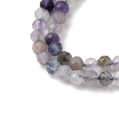 Natural Fluorite Beads Strands G-RM2025-A37-4mm-1