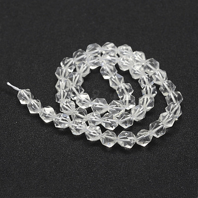 Natural Quartz Crystal Beads Strands G-F523-46-6mm-1