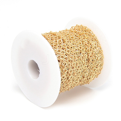 Soldered Brass Chains KK-S335-05G-1