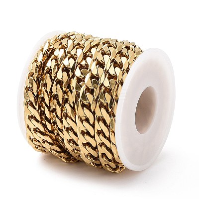 Ion Plating(IP) 304 Stainless Steel Cuban Link Chains CHS-L020-023G-1