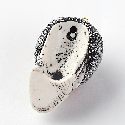 Skull Resin Pendants BRES-K001-01-1