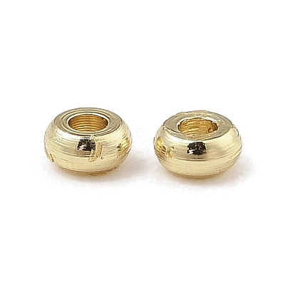 Rack Plating Brass Spacer Beads KK-A235-02G-01-1