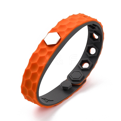 Flat Silicone Cord Bracelets LS-BJEW-F421-01A-1