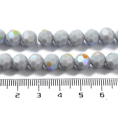 Opaque Glass Beads Strands EGLA-A035-P8mm-L22-1